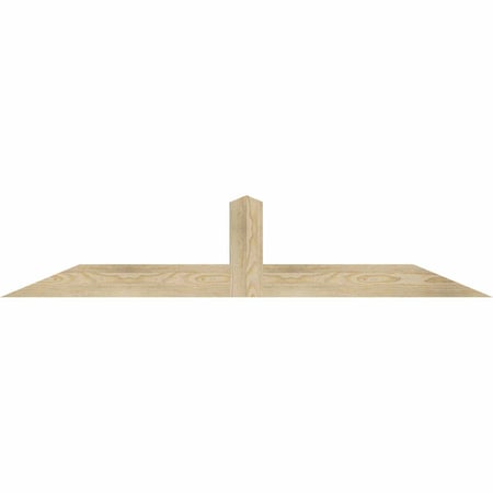 Ekena Millwork Portland Rough Sawn Timber Gable Bracket, Douglas Fir, 60"W x 12"H x 2"D x 4"F, 5/12 Pitch GBW060X12X0204POR00RDF